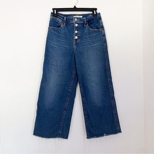 Levi’s Premium Mile High Cropped Wide Leg Jeans Size 26